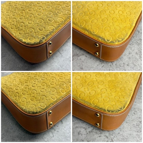 Guter Zustand CELINE Celine One Schultertasche Beuteltasche Tasche Allover C Macadam Muster - Bild 6 von 9