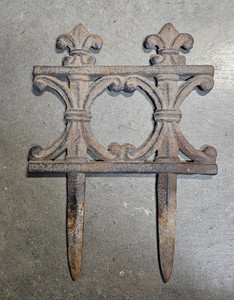Vintage cast iron Decorative Edging for Flower Bed collectable victorian