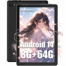 Octa-Core Android Tablet 10.1" Tab Wifi 2.4G 5G BT 5.3 Widevine L1 Google Play