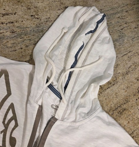 Crazy Shirts Hombres L Tabla de Surf Hawaiana Onda Tatuaje Sudadera con Capucha Pullover Bolsillos Tribales - Imagen 11 de 17