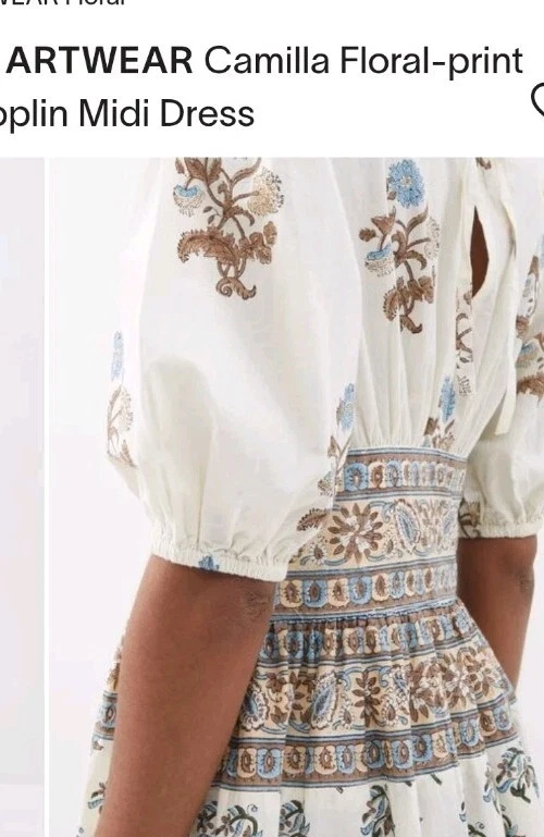 HANNAH ARTWEAR Size 10 CAMILLA Tiered Floral Maxi Dress PCOTTAGECORE Boho - image 2 of 4