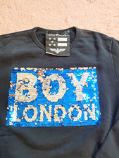 BOY London Herren Pullover S Sweat schwarz Ru...