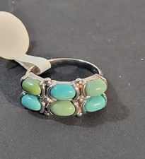 Women  s Sterling Silver Turquoise Ring Size 7 NIB