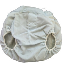 Vintage Baby Boy Plastic Side Snapped Rubber Shorts Light Blue 6-12 months