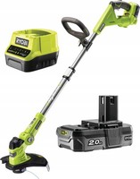 Ryobi Hybrid Rasentrimmer 230V/18V +2Ah Akku +LadegeräT +Zusatzgriff RLT1831H20F