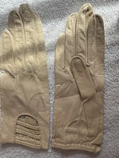Vintage Cristian Dior Leather Gloves Size 6