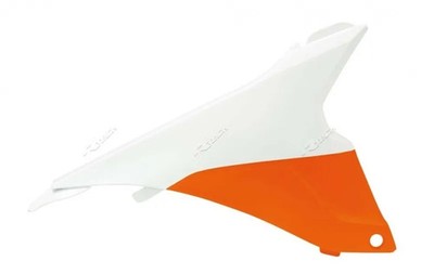 Luftfilterabdeckung ORANGE-WEISS Racetech für KTM EXC/EXC-F 125 &+ RACETECH R-FI