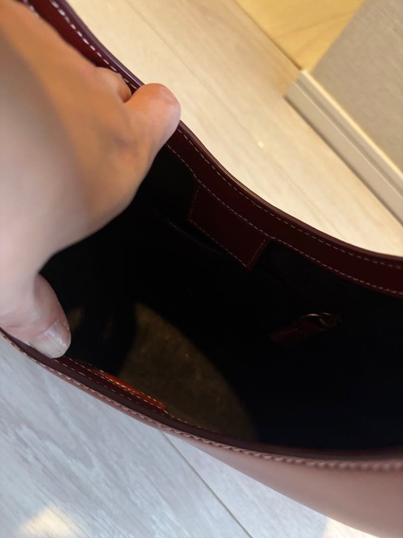 Staud Good Night Moon Bag Red Women Rare Luxury Designer Model Limited Edition V image 5