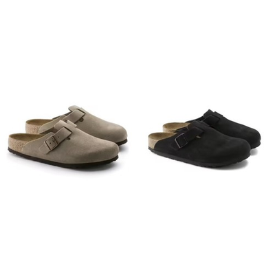 #ad #ad Birkenstock Boston Taupe Suede Leather Soft Footbed Unisex Clog Shoes EU37 45 $90.36