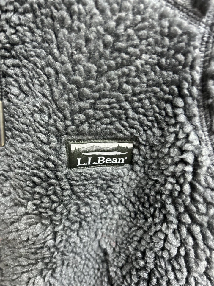 L.L. Bean Women's Mountain Pile Zip Fleece Jacket Hooded Alloy Gray Size M NWT - Image 4 of 4