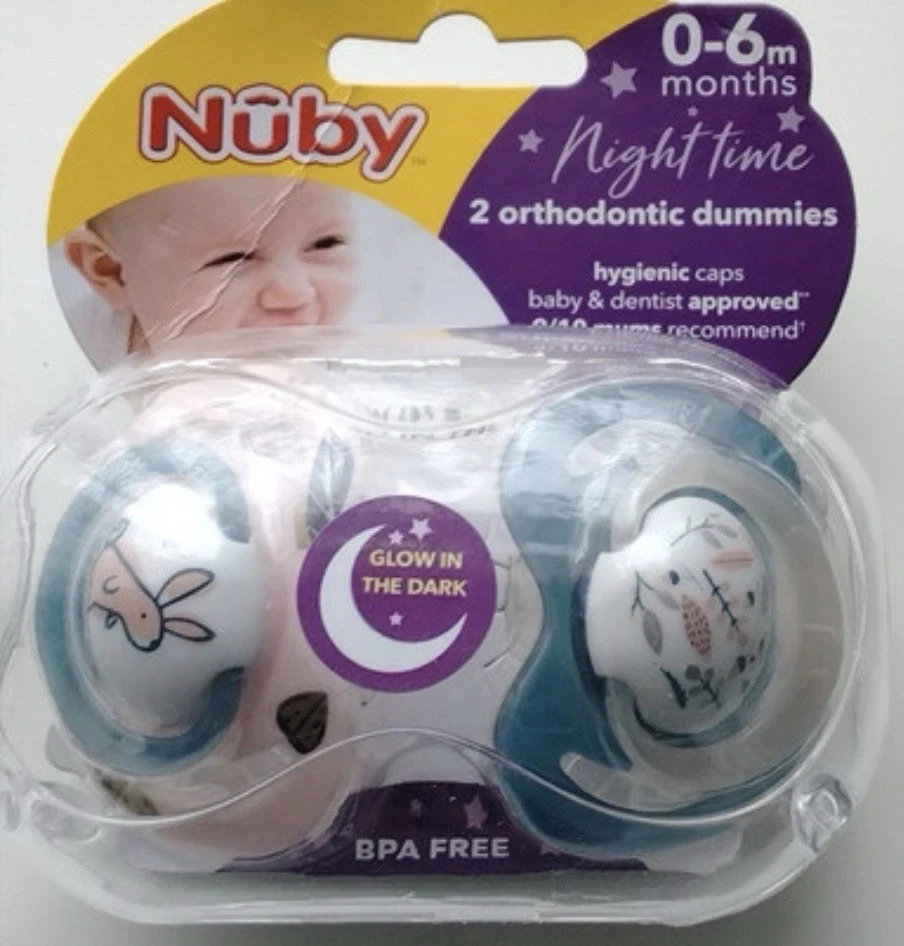 Nuby 0-6m Night Time Orthodontic Dummies
Opens in a new window or tab