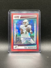 2022 Score Tua Tagovailoa Auto /20 Red Zone  #274 Clean Grade It!!