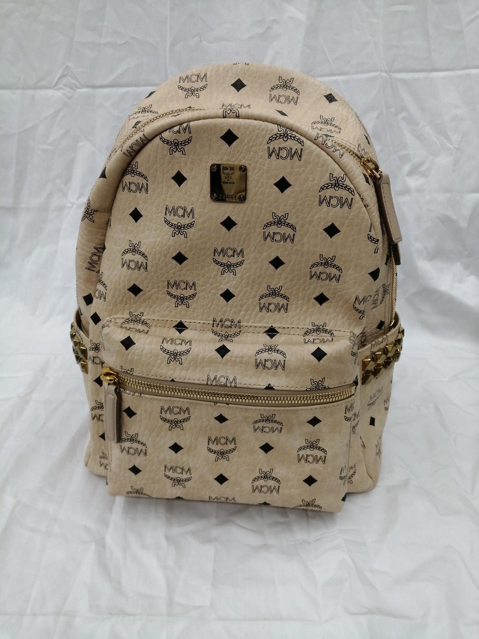 Side Studs Backpack Model All Over Pattern MCM - image 1