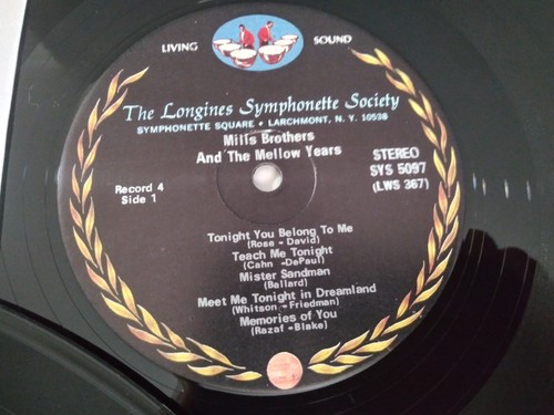 The Mills Brothers – The Mellow Years VG++ Original Longines 5xLP Box Set 1968 - Picture 7 of 9