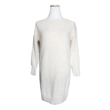 Juicy Couture Ivory Angora Knit Dress 55 132575890