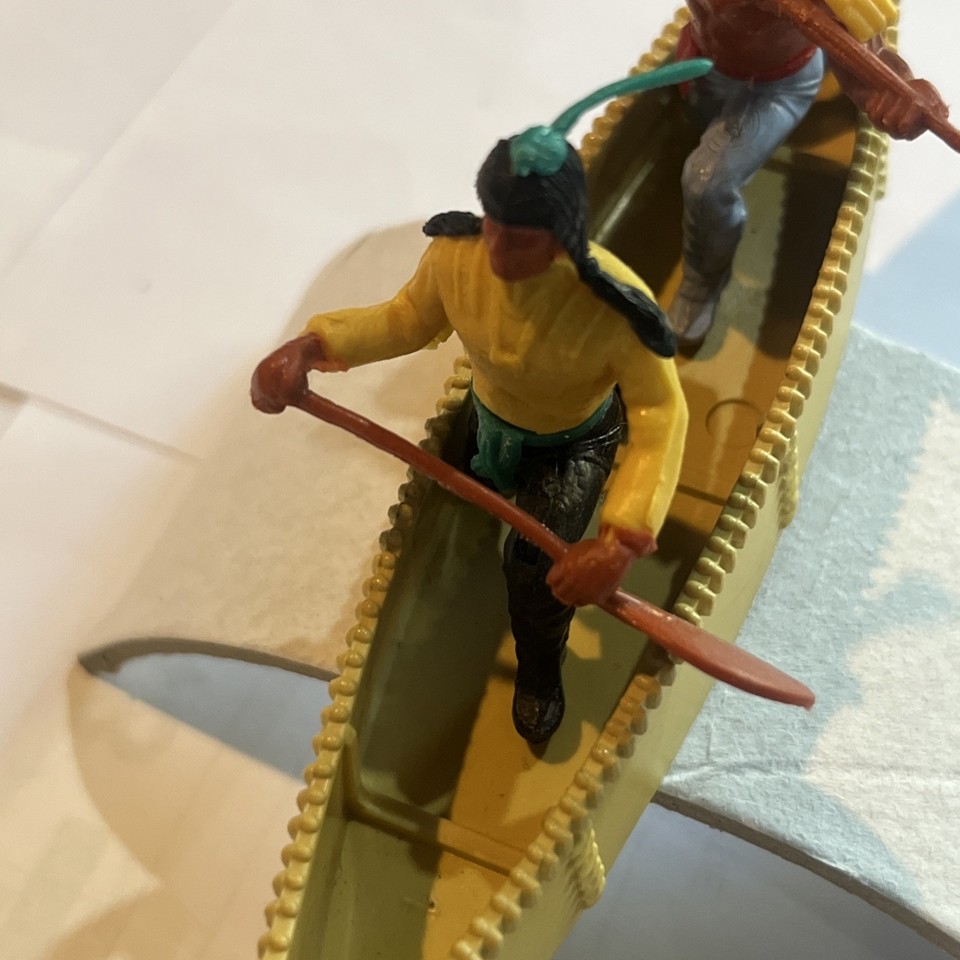 Floating Bar Raft TIMPO SWOPPETS AMERICAN WILD WEST INDIAN CANOE WITH FLOAT BAR | eBay UK