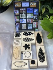 2007, Stampin Up , Pick A Petal Stamps, Set of 11, Preloved, W/ Inspo. Pics.