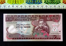 ( USA  1.58 ) , Ethiopia  Banknote, (  UNC ) , 10 Birr , Year : 2006  .