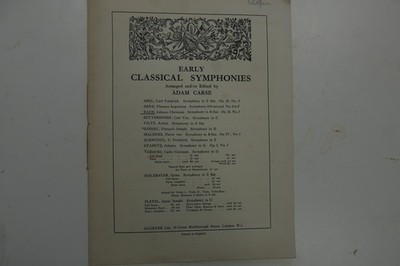 Partitur / Partitur JOHANN CHRISTIAN BACH Sinfonie B-Dur op. 21/3, Augener