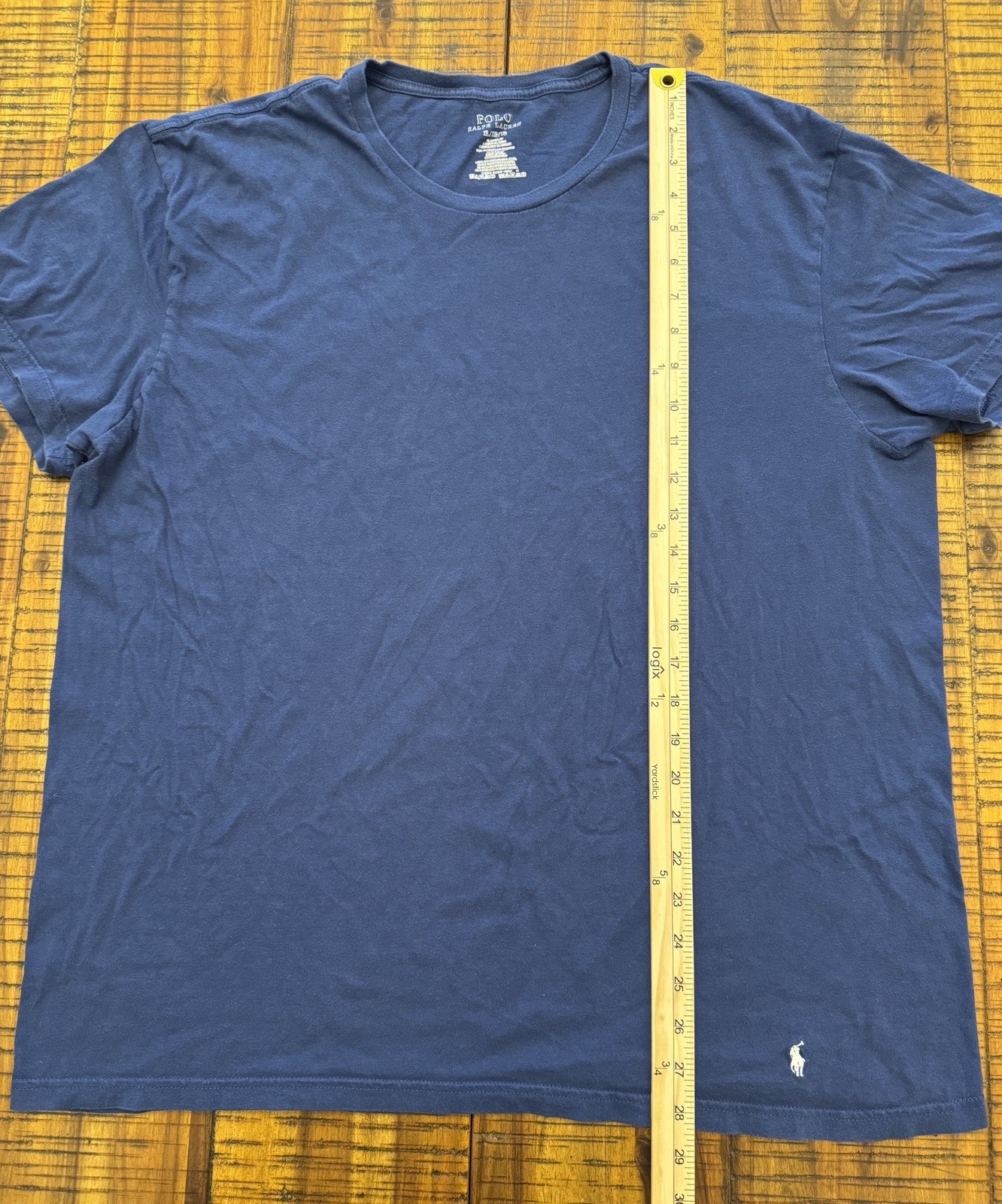 Polo Ralph Lauren Camicia Uomo Taglia XL Blu Manica Corta Pullover Pony Logo Casual