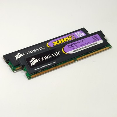 Corsair XMS2 2GB (2x1GB) DDR2 800MHz PC2-6400 Desktop RAM CM2X1024-6400
