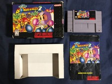 Super Bomberman 2 (SNES, 1994) CIB Damaged Box, Untested