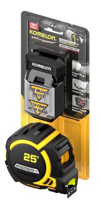 25' Wideblade Tape Measure with Universal Belt Holster for Accurate Measurements