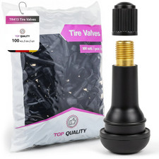 100X Gummiventile TR413 Snap-In Reifenventile Ventile für Schlauchlose Reifen DE