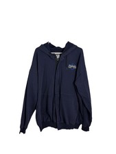 Bulwark FR Hoodie Mens XL Blue Flame Resistant Full Zip Fleece Workwear Heavy