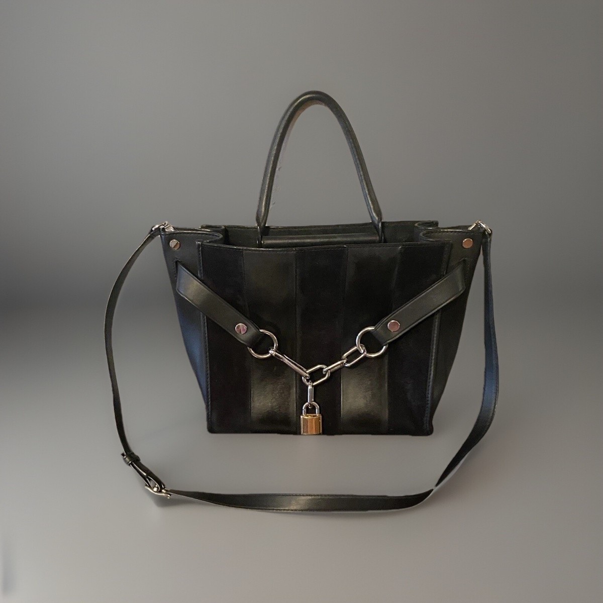 Alexander Wang Black On Black Attica Crossbody Bag Rhodium Alexander Wang Black On Black Attica Crossbody Bag Rhodium