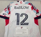 Chicago Fire FC TOM BARLOW Signed Match Used Soccer Jersey 2024 Season WHITE