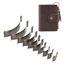 10 Größe Leder Brieftasche Eckenkantenschneider, Handarbeit Ledergürtel