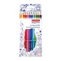Herlitz Buntstifte My.Pen 12 Farben Dreikantform Malstifte Holzstifte