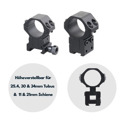 Vector Optics höhenverstellbare Montage für verschieden Durchmesser & Schienen