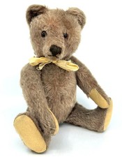 Steiff Orig Caramel Teddy Bear 1950s Mohair 35cm 14in Squeaker Jointed no ID Vtg