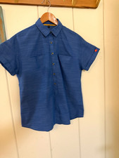 McDonald’s Employee Uniform Shirt M Blue Stripe Button Up MC14508 2024