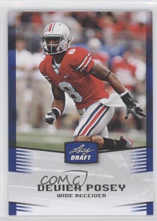 2012 Leaf Draft Blue DeVier Posey #12 Rookie RC 1p7