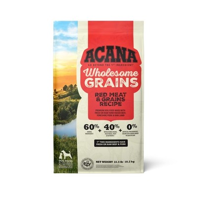 Wholesome Grains Dry Dog Food Red Meat & Grains Beef Pork&Lamb Recipe 22.5lb Bag