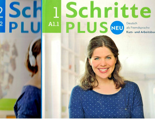 2 Hueber Schritte plus Neu A1.1 und A1.2 Kurs und Arbeitsbuch Deutsch DaZ
