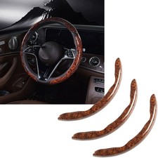Wood Grain Steering Wheel Cover 15 Inch Pvc Leather Anti-slip 3 Pcs For Ford Wood Grain Steering Wheel Cover 15 Inch Pvc Leather Anti-slip 3 Pcs For Ford