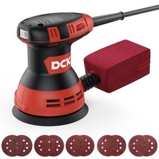 Random Orbital Sander, 3.0 AMP Corded Palm Sander, 6 Speeds Max 12,000 OPM, 5...