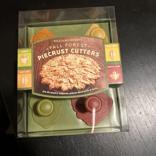 Williams-Sonoma Fall Forest Piecrust Cutters-Set of 4 IOB - Picture 1 of 3