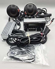 Cycle sounds 2.5" Bullet Style Handlebar Speakers With RocknBox Main Unit