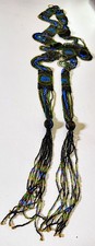 Vintage Antique Art Deco Handmade Beaded Belt ZZ580