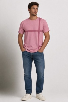 Pauri & Casati Pink Graphic T-Shirt Men s Crew Sz M Designer Tee NWT MSPR $265
