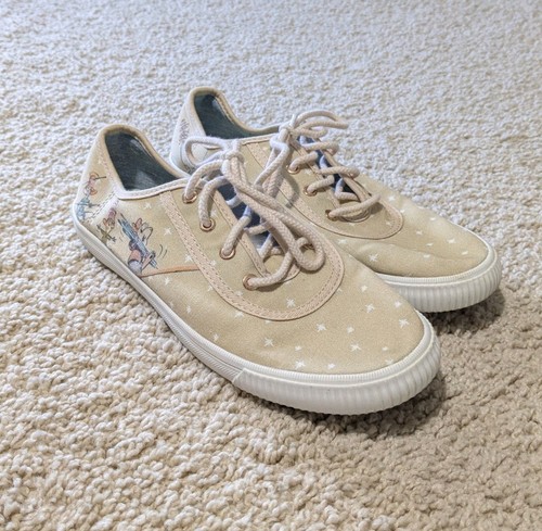 Disney x TOMS Women's Carmel Canvas Cinderella Gus Jaq Shoe, Size 6