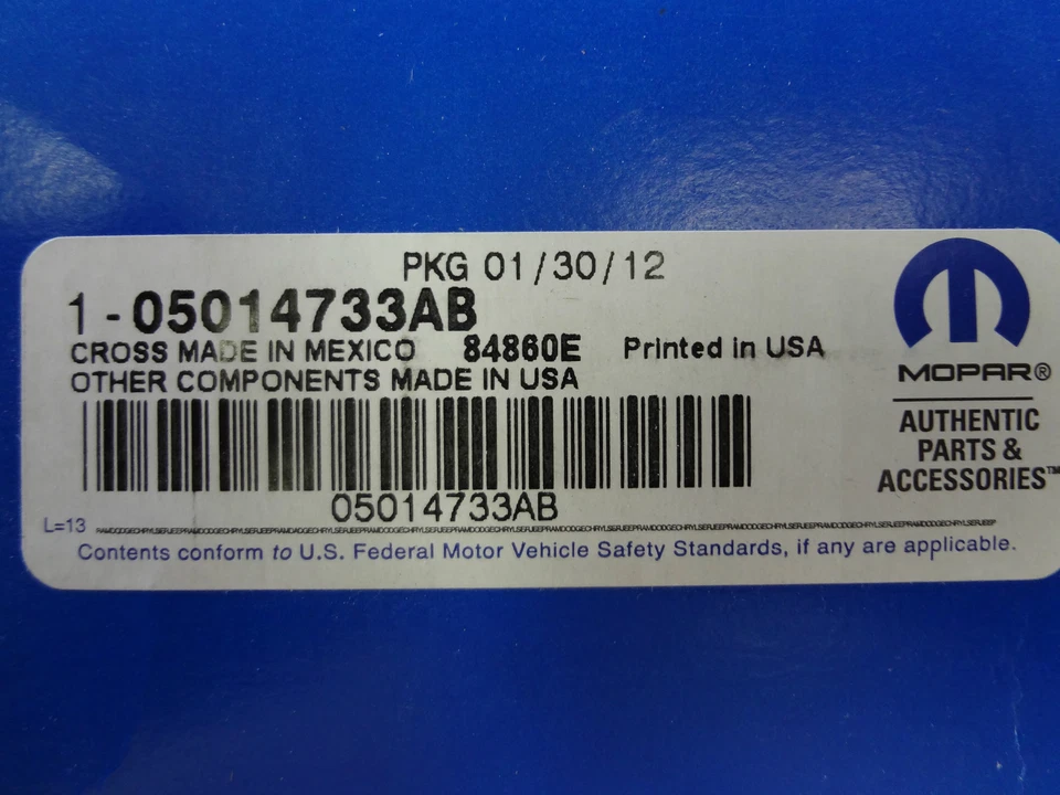 94-16 克莱斯勒道奇 Jeep Ram 后 U-Joint 全新 Mopar 全新 原始设备制造商 — 第 3/3 张图片