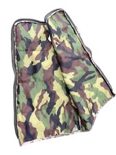 Build a Bear Sleeping Bag Reversible Camouflage Green Brown Zipper Camping NWOT 