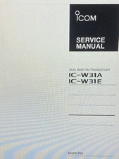 Icom Ic-w31a W31e Dual Band Fm Transceiver Service Manual Digital