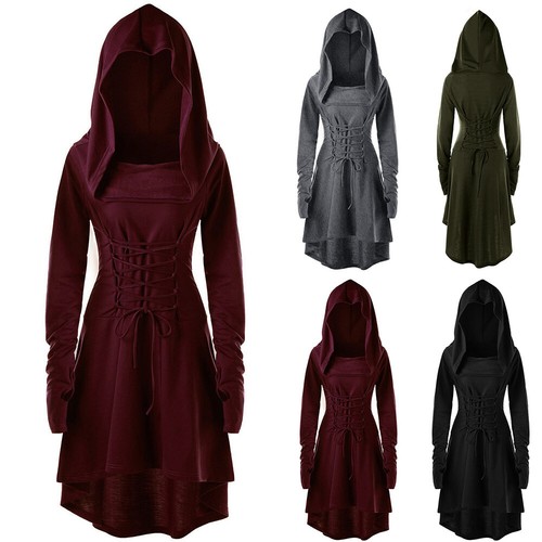 Womens Victorian Medieval Dress Renaissance Gothic Cosplay Costume Halloween - Picture 2 of 16
